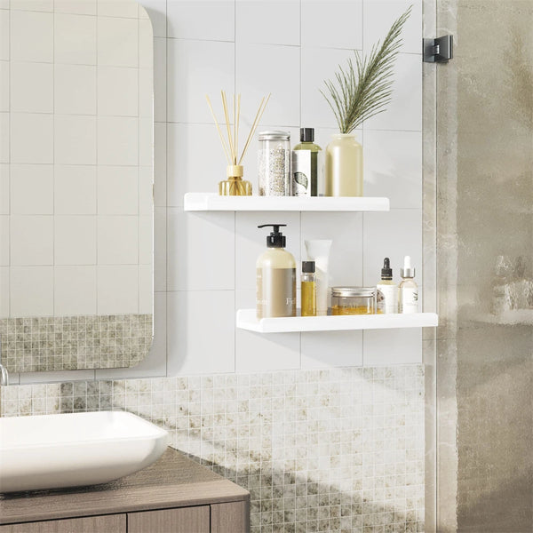 Chic Wooden Wall Shelves Duo